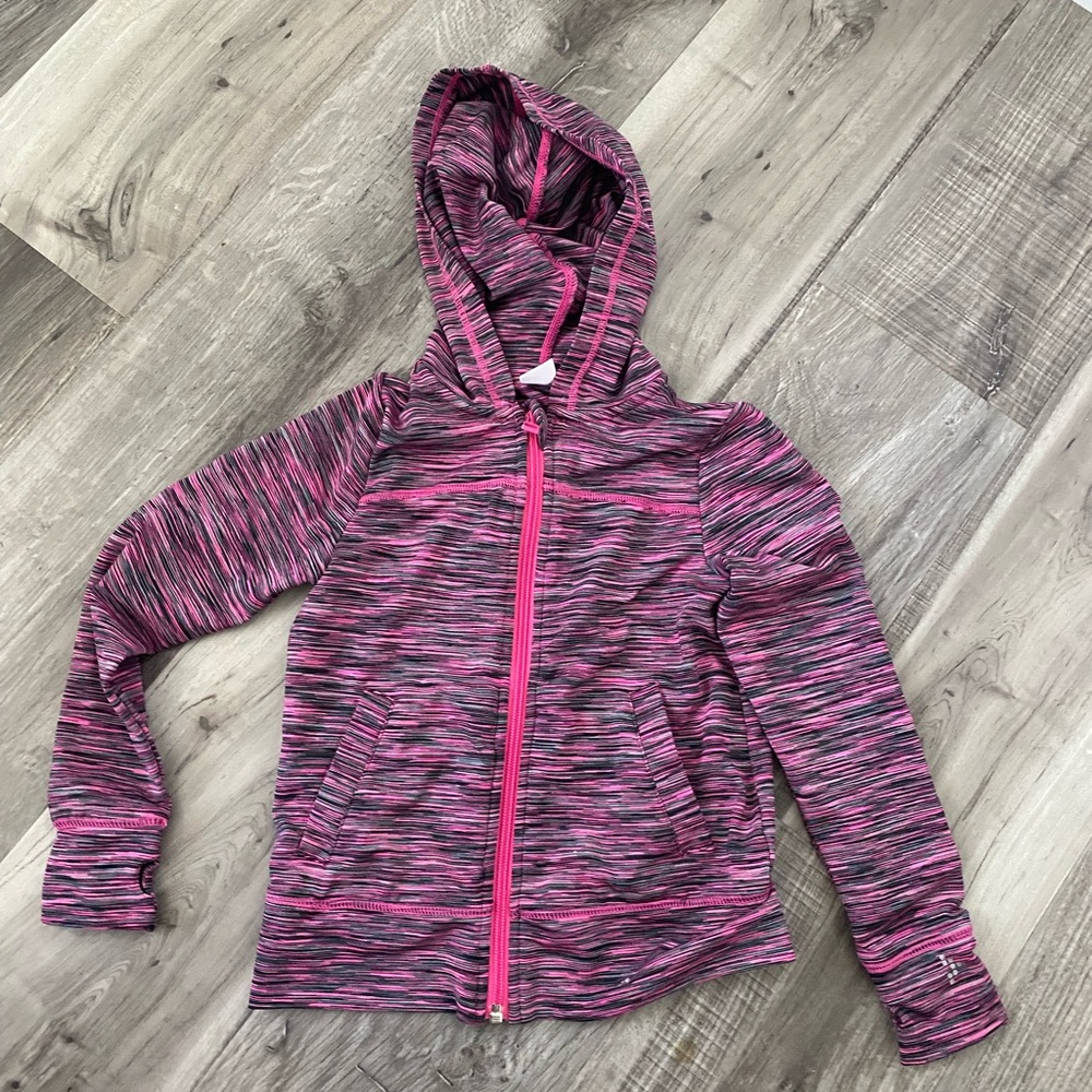 Vibrant Pink Patterned Kids Hoodie